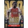 Comprar Trading Card Bukayo Saka Arsenal 100 Club Match Attax 23/24 Topps