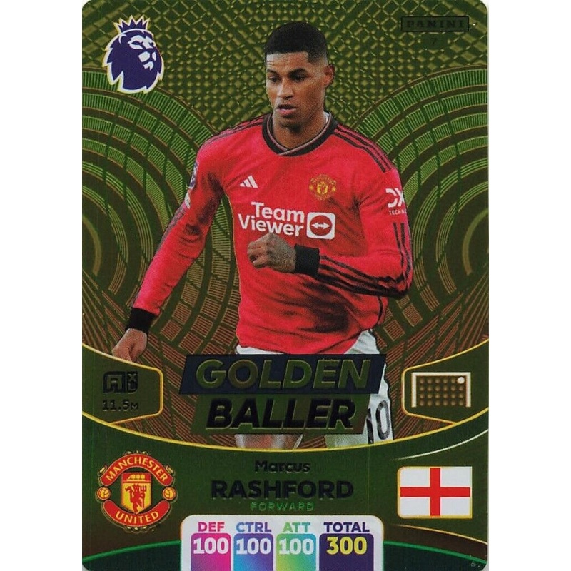 Offer Soccer Cards Marcus Rashford Golden Baller Adrenalyn XL Premier