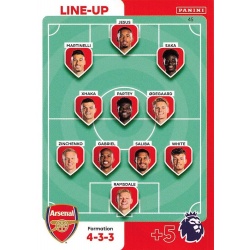 Line-Up Arsenal 45