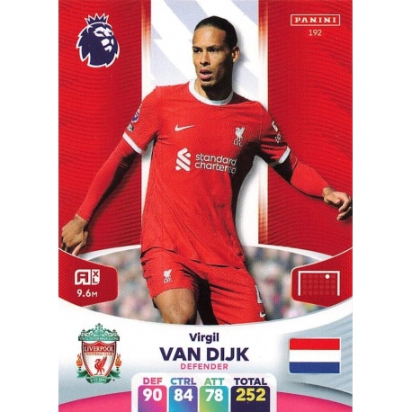 Virgil van Dijk Liverpool Adrenalyn XL Premier League 2023-24