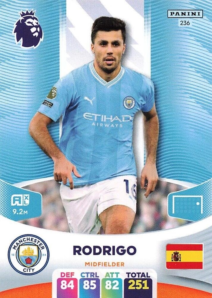 Sale Cards Rodrigo Manchester City Adrenalyn XL Premier League