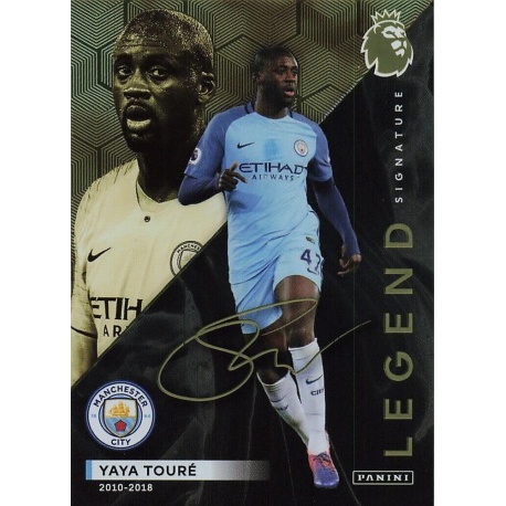 Yaya Toure Limited Edition Legends Gold Foil Signature