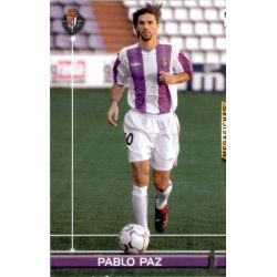 Pablo Paz Nuevo Fichaje Valladolid 459 Megafichas 2003-04