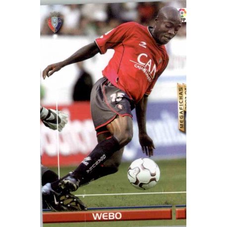 Webo Nuevo Fichaje Osasuna 493 Megafichas 2003-04