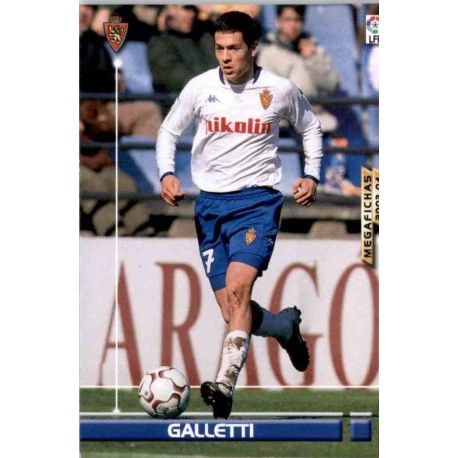 Galletti Zaragoza 357 Megafichas 2003-04