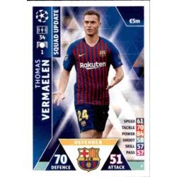 Thomas Vermaelen Barcelona UP8 Match Attax Champions 2018-19