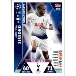 Moussa Sissoko Tottenham Hotspur UP10 Match Attax Champions 2018-19