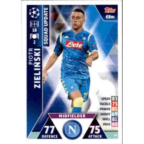 Piotr Zieliński Nápoles UP18 Match Attax Champions 2018-19