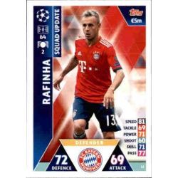 Rafinha Bayern Munich UP22 Match Attax Champions 2018-19