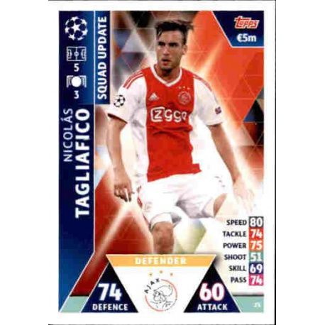 Nicolás Tagliafico Ajax UP25 Match Attax Champions 2018-19