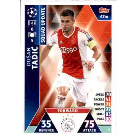 Dušan Tadić Ajax UP28 Match Attax Champions 2018-19