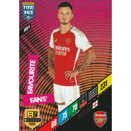 Ben White Fans' Favourite Arsenal ARS 5