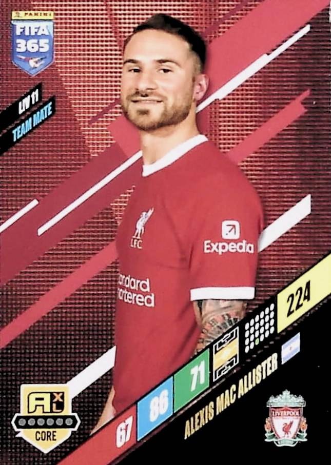 Buy Cards Alexis Mac Allister Liverpool Fifa 365 Adrenalyn XL 2024