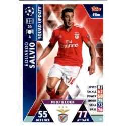 Eduardo Salvio Benfica UP31 Match Attax Champions 2018-19