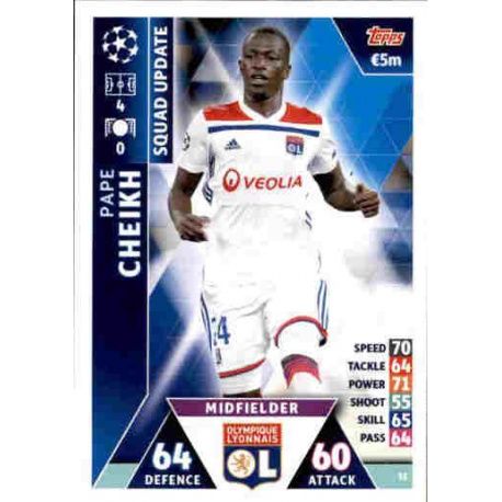 Pape Cheikh Olympique Lyon UP35 Match Attax Champions 2018-19