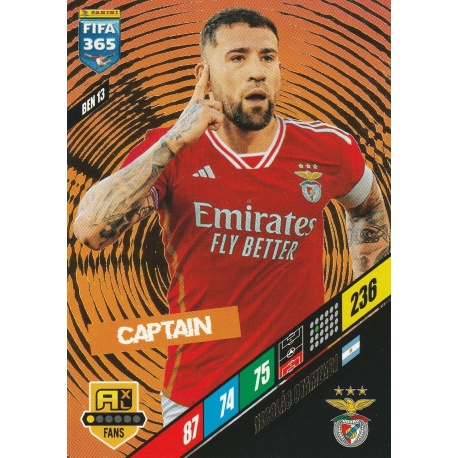 Nicolás Otamendi Captain SL Benfica BEN 13