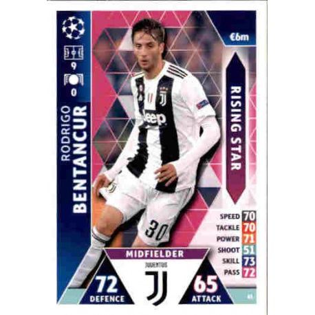 Rodrigo Bentancur Rising Star UP61 Match Attax Champions 2018-19