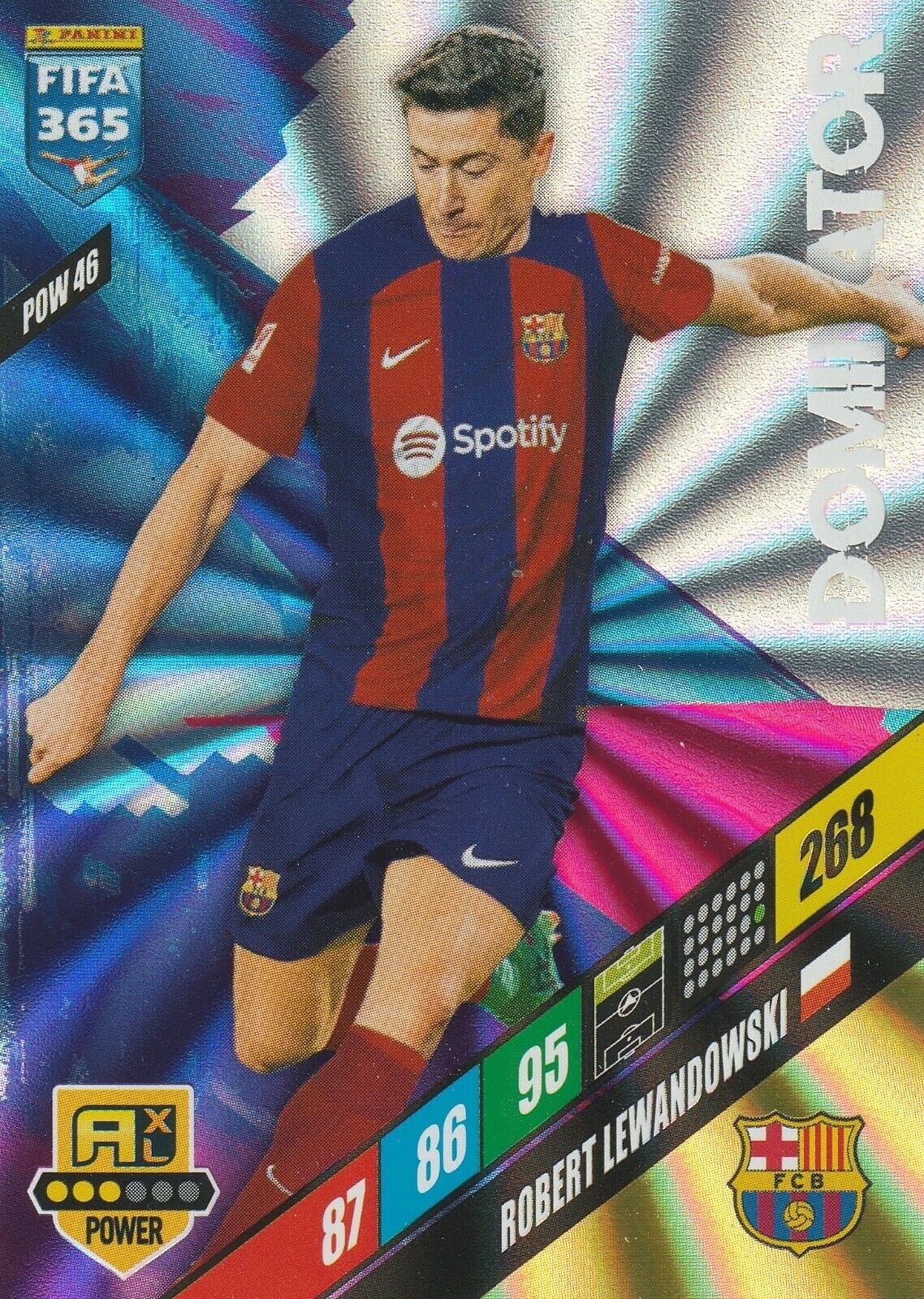 Lewandowski Balon de oro Excellence Adrenalyn 2023-2024 Panini