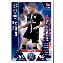 Kylian Mbappé Super Boost UP73 Match Attax Champions 2018-19