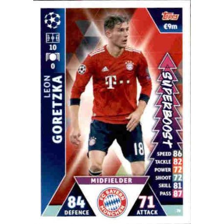 Leon Goretzka Super Boost UP78 Match Attax Champions 2018-19