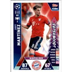 Javi Martínez Super Boost UP79 Match Attax Champions 2018-19