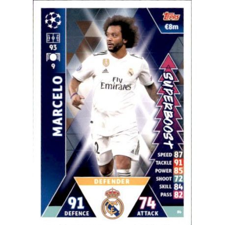 Marcelo Super Boost UP86 Match Attax Champions 2018-19