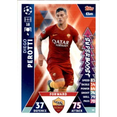 Diego Perotti Super Boost UP88 Match Attax Champions 2018-19