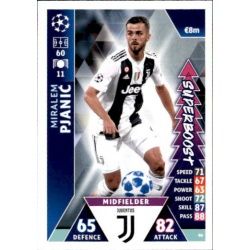 Miralem Pjanić Super Boost UP90 Match Attax Champions 2018-19