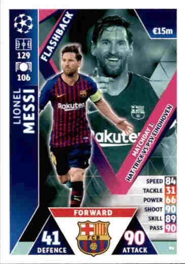Trading Cards UP94 Lionel Messi Match Attax Champions League Road To 