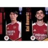 Cromos de Fútbol Tomiyasu / Kai Havertz Arsenal Fifa 365 Stickers 2024 Panini