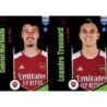 Sale Online Gabriel Martinelli / Leandro Trossard Arsenal Fifa 365 Stickers 2024 Panini