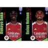 Buy Online Bukayo Saka / Reiss Nelson Arsenal Fifa 365 Stickers 2024 Panini
