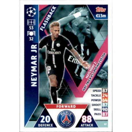 Neymar Jr Flashback UP97 Match Attax Champions 2018-19