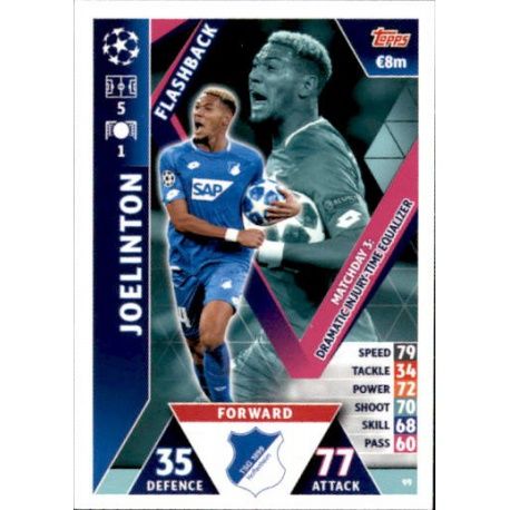 Joelinton Flashback UP99 Match Attax Champions 2018-19