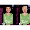 Sale Sticker Gerónimo Rulli / Remko Pasveer AFC Ajax Panini Fifa 365 Stickers 2024