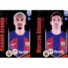 Cromos de Fútbol Ronald Araújo / Marcos Alonso Barcelona Fifa 365 Stickers 2024 Panini