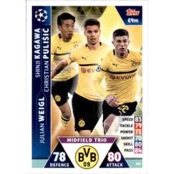 Kagawa - Pulišić - Weigl UCL Trio UP106 Match Attax Champions 2018-19