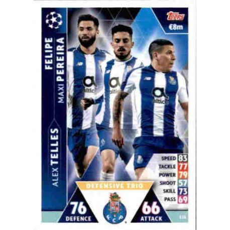Pereira - Telles - Felipe UCL Trio UP115 Match Attax Champions 2018-19
