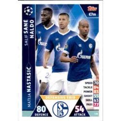 Nastasić - Sané - Naldo UCL Trio UP116 Match Attax Champions 2018-19