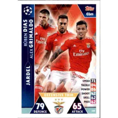 Dias - Jardel - Grimaldo UCL Trio UP120 Match Attax Champions 2018-19