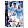 Kompany - Stones - Mendy UCL Trio UP121 Match Attax Champions 2018-19