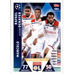 Rafael - Marcelo - Denayer UCL Trio UP122 Match Attax Champions 2018-19