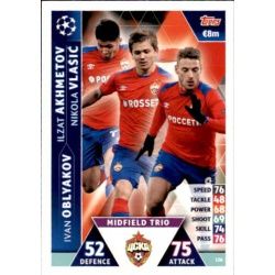 Akhmetov - Oblyakov - Vlašić UCL Trio UP126 Match Attax Champions 2018-19