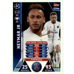 Neymar Jr UCL Group Stage MVP UP134 Match Attax Champions 2018-19