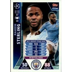 Sterling UCL Group Stage MVP UP140 Match Attax Champions 2018-19