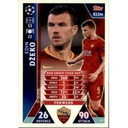 Džeko UCL Group Stage MVP UP143 Match Attax Champions 2018-19