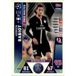 Adrien Rabiot Pass Master UP160 Match Attax Champions 2018-19