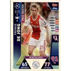 Frenkie de Jong Pass Master UP164 Match Attax Champions 2018-19