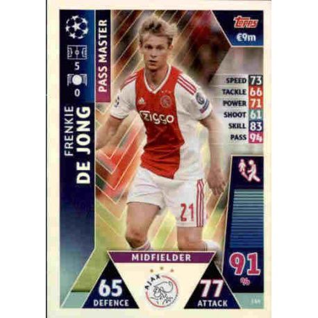 Frenkie de Jong Pass Master UP164 Match Attax Champions 2018-19