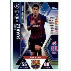 Luis Suárez Speed King UP170 Match Attax Champions 2018-19